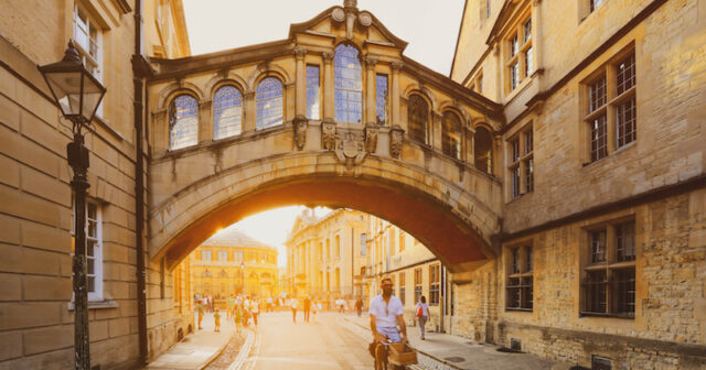 Hertford Bridge, popularly known as the Bridge of Sighs in Oxford
